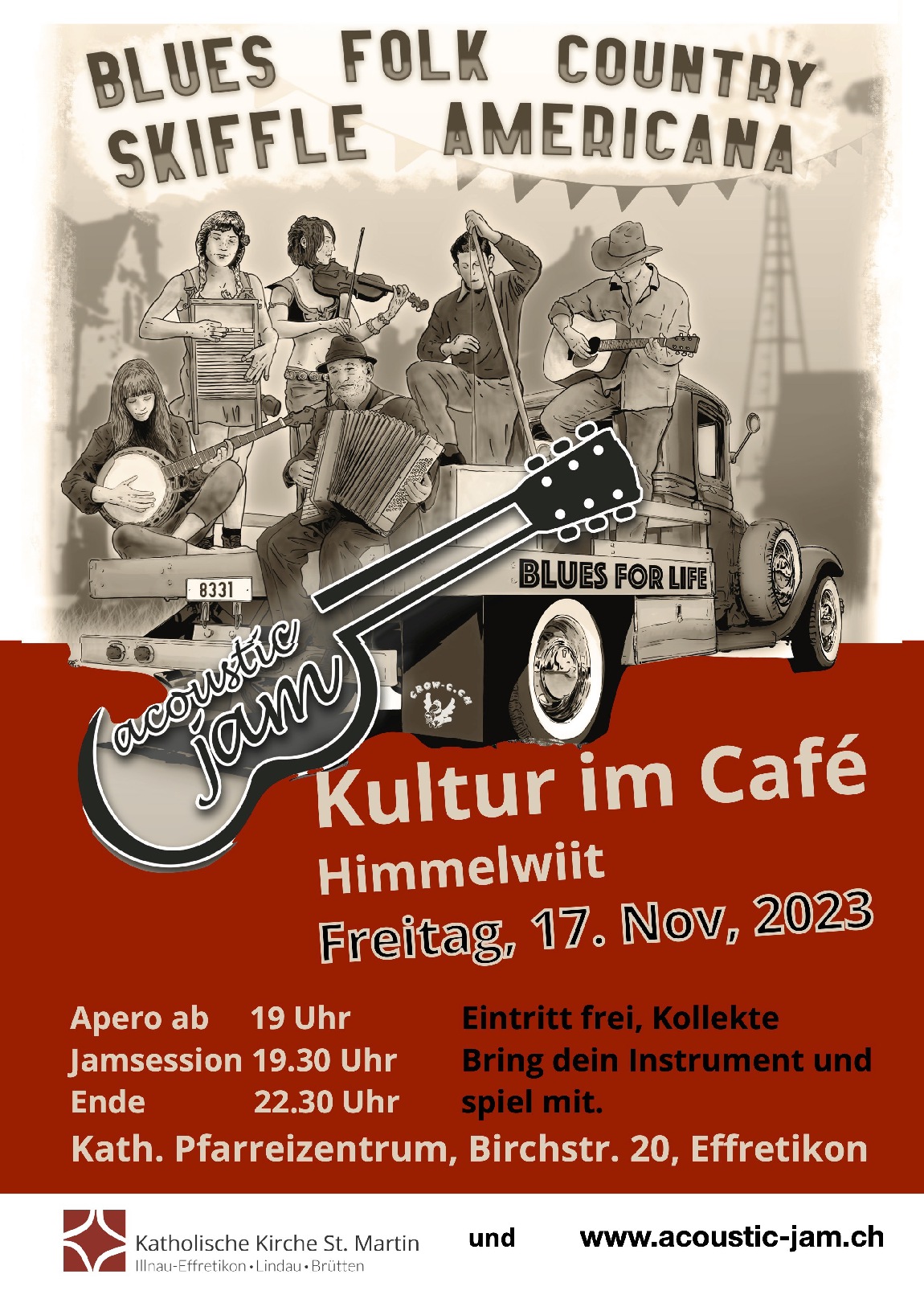 Kultur im Café Himmelwiit, Jam Session — Katholische Kirche St. Martin